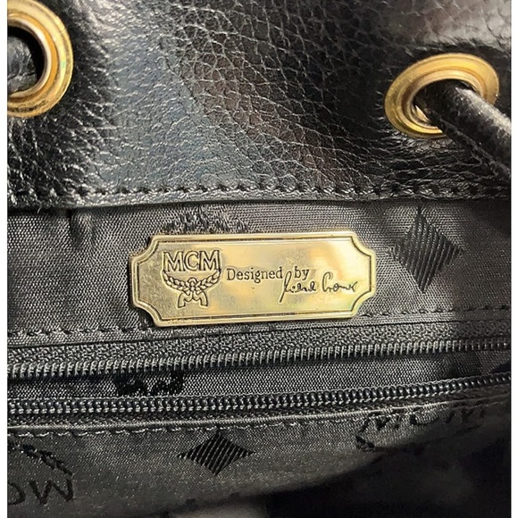 MCM Black Leather Backpack main image 7